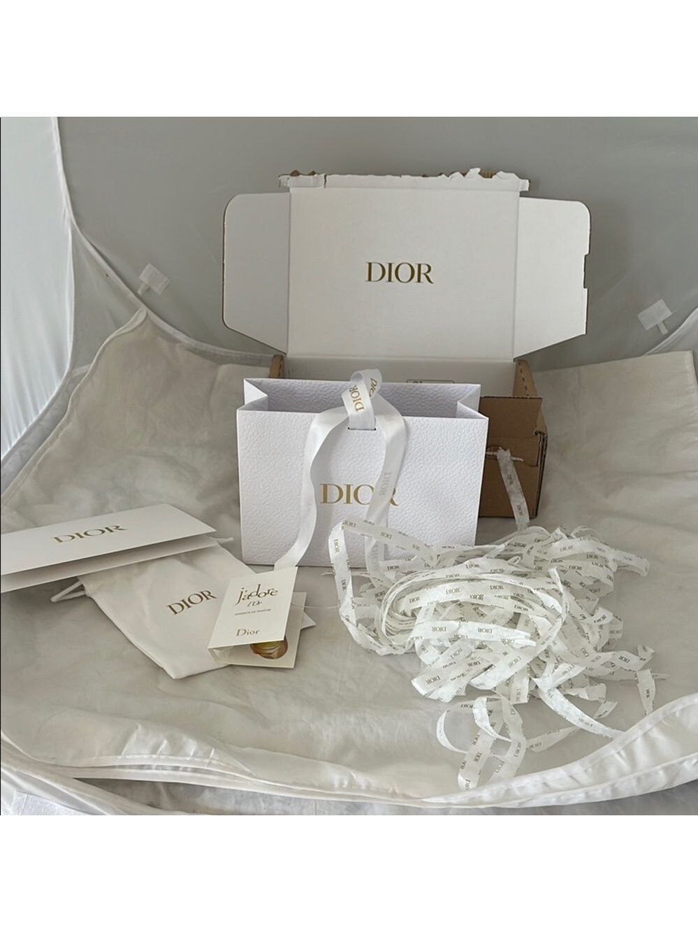 Dior White Gift Set with Ribbon